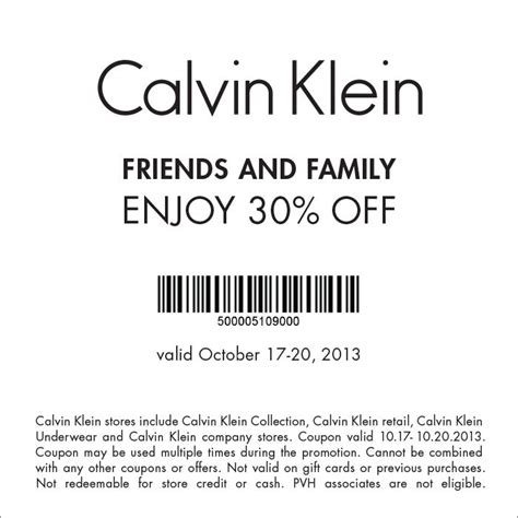 calvin klein promo code online.